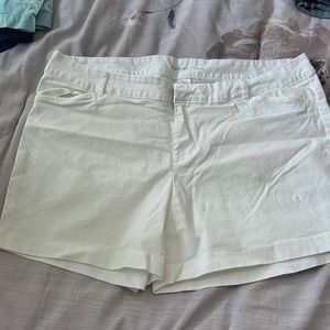 White old navy pixie shorts size 16